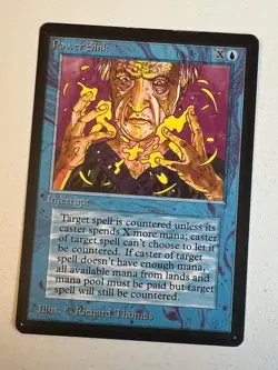 Magic the Gathering MTG Beta Power Sink LP (Beta Bob) - Image 1