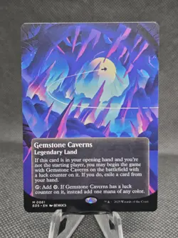 MTG - Gemstone Caverns (Borderless) - Edge Of Eternities - Image 1