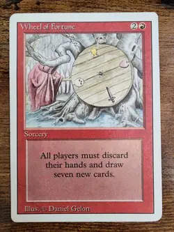 MTG Wheel of Fortune ⭐Revised (3rd) Edition⭐ ⭐LP 10 REAL HQ PICS!⭐ 1994 Magic - Image 1