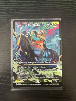 1x (404) Loot, the Pathfinder - FOIL - JAPAN SHOWCASE MTG Aetherdrift NM Magic F - Image 1