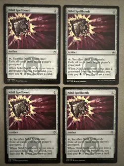 NIHIL SPELLBOMB NM X4 4 4X Masters 25 MTG Magic the Gathering Cards - Image 1