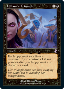 Liliana's Triumph FOIL Time Spiral Remastered NM Black Special MTG CARD ABUGames - Image 1