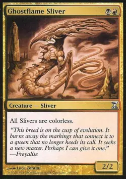 Ghostflame Sliver - Medium Play MTG Time Spiral - Image 1