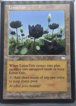 3x Magic The Gathering WEATHERLIGHT LOTUS VALE land card MTG LP/MP - Image 1