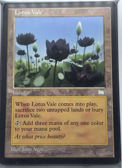 3x Magic The Gathering WEATHERLIGHT LOTUS VALE land card MTG LP/MP - Image 3