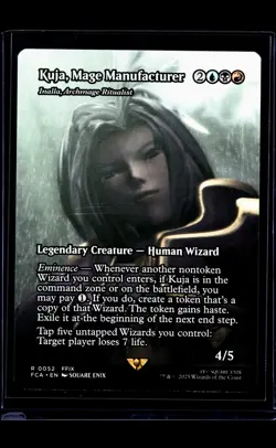 MTG Magic The Gathering FCA Through the Ages Borderless Kuja Mage Manufacturer - Image 1