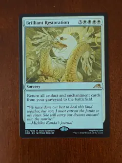 Magic the Gathering MTG Brilliant Restoration (7) Kamigawa Neon Dynasty - Image 1
