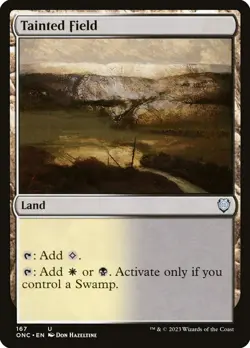 MTG Tainted Field (167/208) Phyrexia All Will Be One Commander LP - Image 1