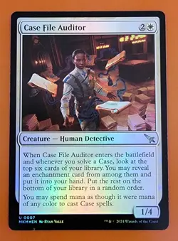 1x Case File Auditor (b) | FOIL | Murders at Karlov Manor | MTG Magic Cards - Image 1