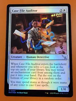 1x Case File Auditor (a) | FOIL | Murders at Karlov Manor | MTG Magic Cards - Image 1