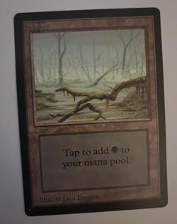 Swamp LP MTG Magic the Gathering Beta Basic Land (B) - Image 1