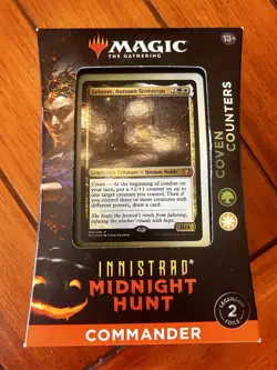 MTG English Innistrad: Midnight Hunt Commander Deck: Coven Counters, Brand New, - Image 1