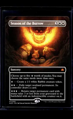 2024 MTG Magic The Gathering BLB Bloomburrow Borderless 282 Season of the Burrow - Image 1