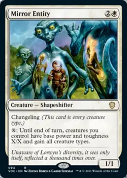 Mirror Entity - Light Play MTG Commander 2021 Crimson Vow - Image 1