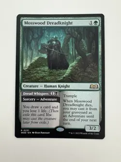 Mosswood Dreadknight MTG Magic the Gathering Card NM Near Mint WOE - Image 1