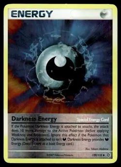 2007 Pokemon Diamond & Pearl Darkness Energy #129 Holo Heavy Play - Image 1