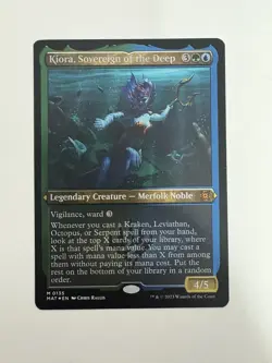 Kiora Sovereign of the Deep Etched Foil MTG Magic the Gathering Card NM Mint MAT - Image 1