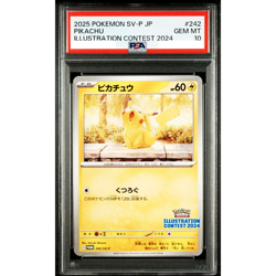 PSA 10 Pikachu Illustration Contest Promo 242/SV-P Pokemon Card Japanese D020 - Image 1
