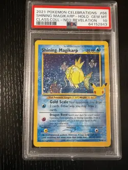 2021 Pokemon Celebrations Shining Magikarp Holo Classic Collections PSA 10 - Image 1