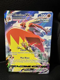 Pokemon TCG Sword & Shield - Silver Tempest: Blaziken VMAX TG15/TG30 Ultra Rare - Image 1