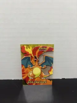 1st 2000 Topps TV Animation Clear Pokemon Charizard #06 MINT - Image 1