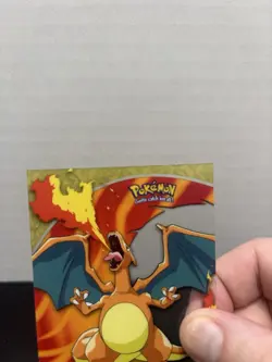 1st 2000 Topps TV Animation Clear Pokemon Charizard #06 MINT - Image 2
