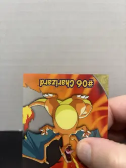 1st 2000 Topps TV Animation Clear Pokemon Charizard #06 MINT - Image 3