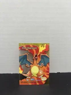 1st 2000 Topps TV Animation Clear Pokemon Charizard #06 MINT - Image 4
