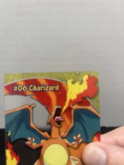 1st 2000 Topps TV Animation Clear Pokemon Charizard #06 MINT - Image 5