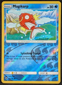 Magikarp 2017 Burning Shadows Reverse Holo Pokemon Card 32/147 (NM) - Image 1