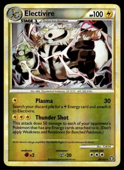 2010 Pokemon HeartGold & SoulSilver - Triumphant Electivire #20 Holo Heavy Play - Image 1