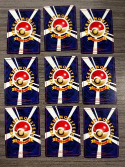Lot of 9 Japanese Pokemon Cards Old Back MP/LP - Image 2
