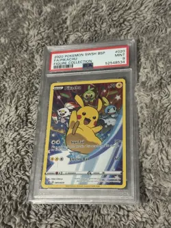 Pikachu SWSH020 Full Art Black Star Promo Figure Collection Pokemon Mint PSA 9 - Image 3