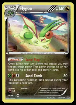 2015 Pokemon XY - Primal Clash Flygon #110 Light Play Holo - Image 1