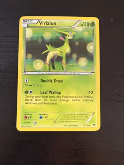Pokemon Virizion Holo Noble Victories 13/101 NM - Image 1