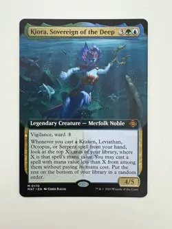Kiora Sovereign of the Deep Borderless MTG Magic the Gathering Card NM Mint MAT - Image 1