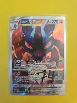 Pokemon TCG Lucario VSTAR SWSH291 Promo Card Crown Zenith Mint - Image 1