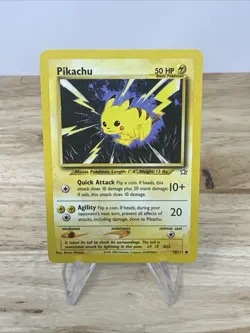 Pikachu 70/111 Pokemon Neo Genesis Played Single Card TCG WOTC 2000 - Image 1