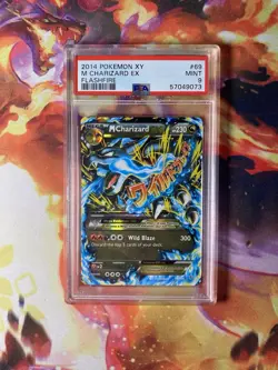 Pokemon Card PSA 9 Mega M Charizard EX 69/106 XY Flashfire Ultra Rare Gem Mint - Image 1