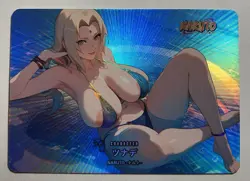 SEXY HEROINE WAIFU Tsunade NARUTO ACG PREMIUM HOLOFOIL CARD NM - Image 1