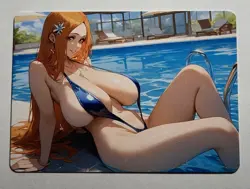 SEXY HEROINE WAIFU Orihime Inoue BLEACH ACG PREMIUM HOLOFOIL CARD NM - Image 2