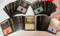 Magic the Gathering Land Cards (200 Basic Lands) - 40 Of Each Type - Random Sets - Image 1