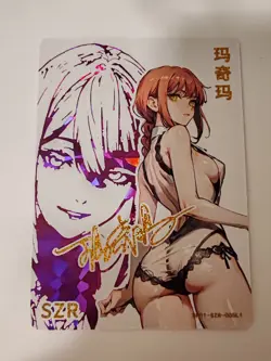 Cards Goddess Story SZR Makima Chainsaw Man Sexy JAP Oil Holo - Image 1