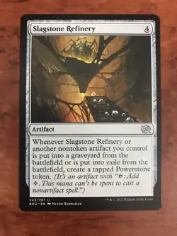 Slagstone Refinery MTG Magic the Gathering Card NM Near Mint Brothers War BRO - Image 1