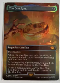 MTG the One Ring Foil Borderless Card LTR Edition, Near Mint Condition - Image 1