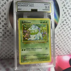 Bulbasaur Holo - 2023 Pokemon CLV #001/034 | AGS 9.5 Mint+ | Pokemon Card - Image 2