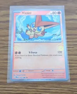 Pokemon Victini 012/086 Master Ball Reverse Holo Black Bolt English BLK Rare - Image 1