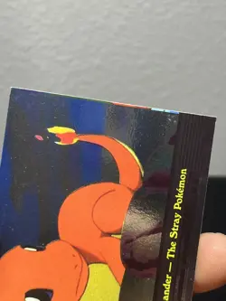 Topps Pokemon TV #EP11 Charmander - The Stray Pokemon Silver Foil Miscut Error - Image 3
