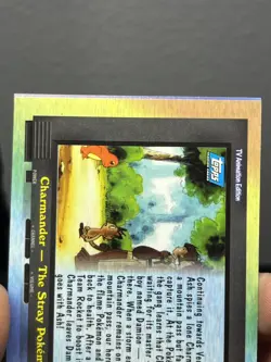 Topps Pokemon TV #EP11 Charmander - The Stray Pokemon Silver Foil Miscut Error - Image 4