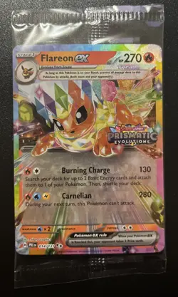 Flareon ex 014/131 Prismatic Evolutions Promo SEALED Surprise Box Pokemon - Image 1